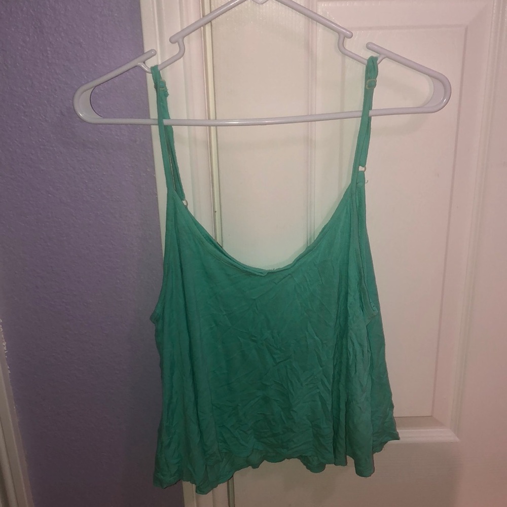 Basic Blue Crop Top